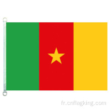 Drapeau national Cameroun 100% polyester 90*150cm Bannière pays Cameroun